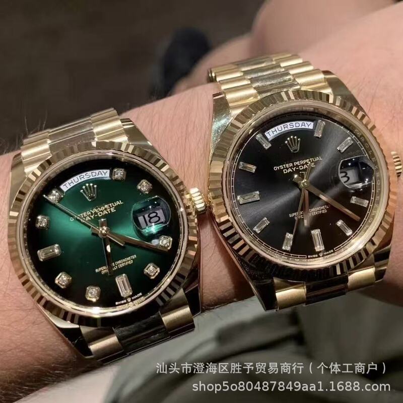 Foreign Trade Laojia Weekly Calendar Dd Dual Calendar Fully Automatic Mechanical Men's Watch Clean Factory Cross-Border Shipping Available