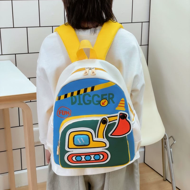Cartoon school bag for kindergarten, card holder, children's backpack for boys and girls