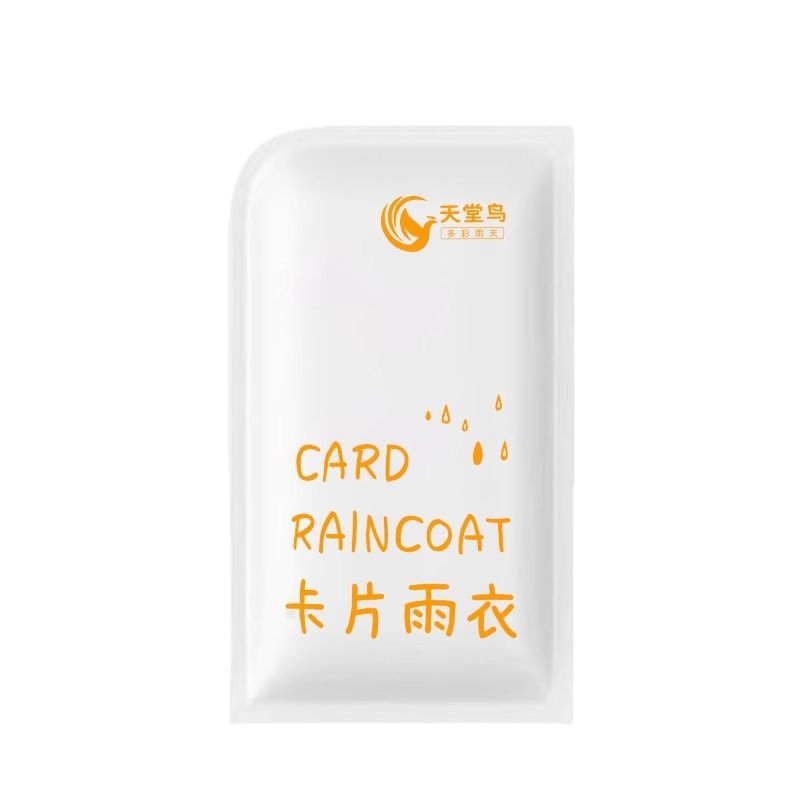Capa de lluvia de tarjeta desechable al aire libre larga tormenta de lluvia espesa para niños y niñas montaña turismo impermeable portátil