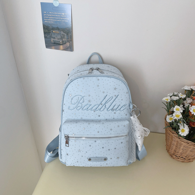 2026 nuevo estilo coreano lindas mochila de mujer mochila de estudiantes mochila de viaje de gran capacidad bolsa de estrellas de moda versátil