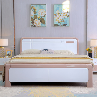 �F�����s��ɫ������ľ��ľ�p�˴����Ը��䴲1.5m1.8�׻鴲2�״�