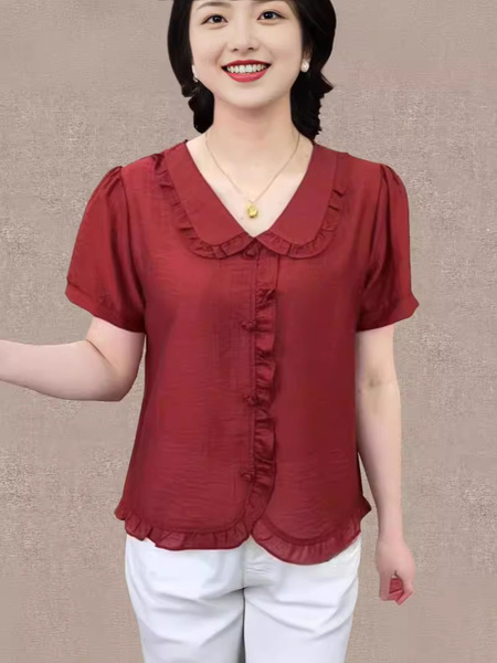 2024 summer new style middle-aged and elderly women's clothing