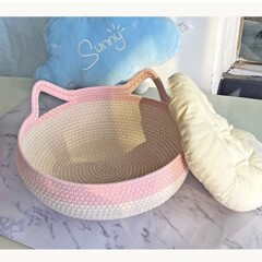 かわいい手作りの猫の巣四季通用の通気性の猫のかごの2つの組み合わせは耳の猫の赤ちゃんの猫のつかみ板を持ちます。