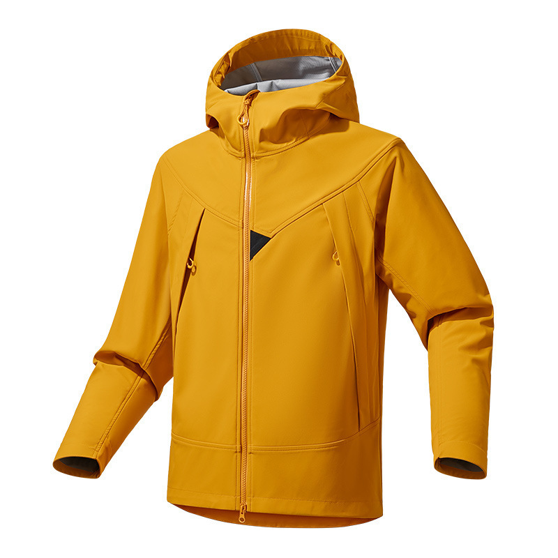 新型ソフトシェル突撃服戸外男女登山ソフトシェル服防風防水単層コート保温登山服|undefined