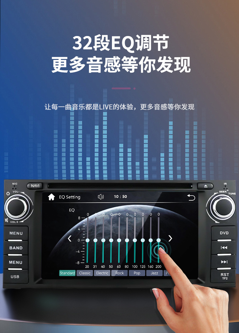 Carplay Central Control Dvd Player Is Suitable for Jeep Wrangler Compass Jeep Navigation