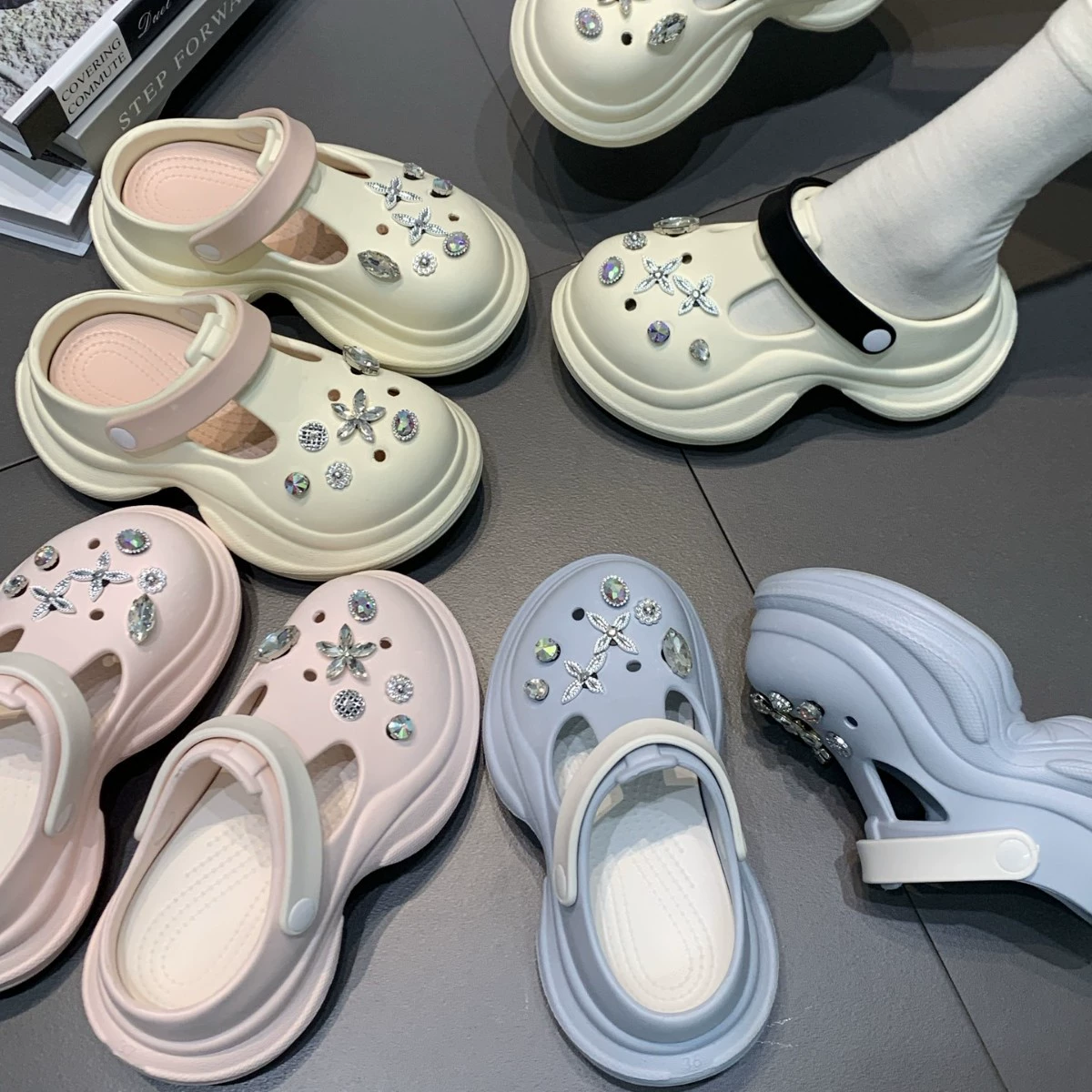 Обувь на высокой платформе, пляжные сандалии, нескользящая спортивная обувь, тапочки, 7 см, облегчение беспокойных ног