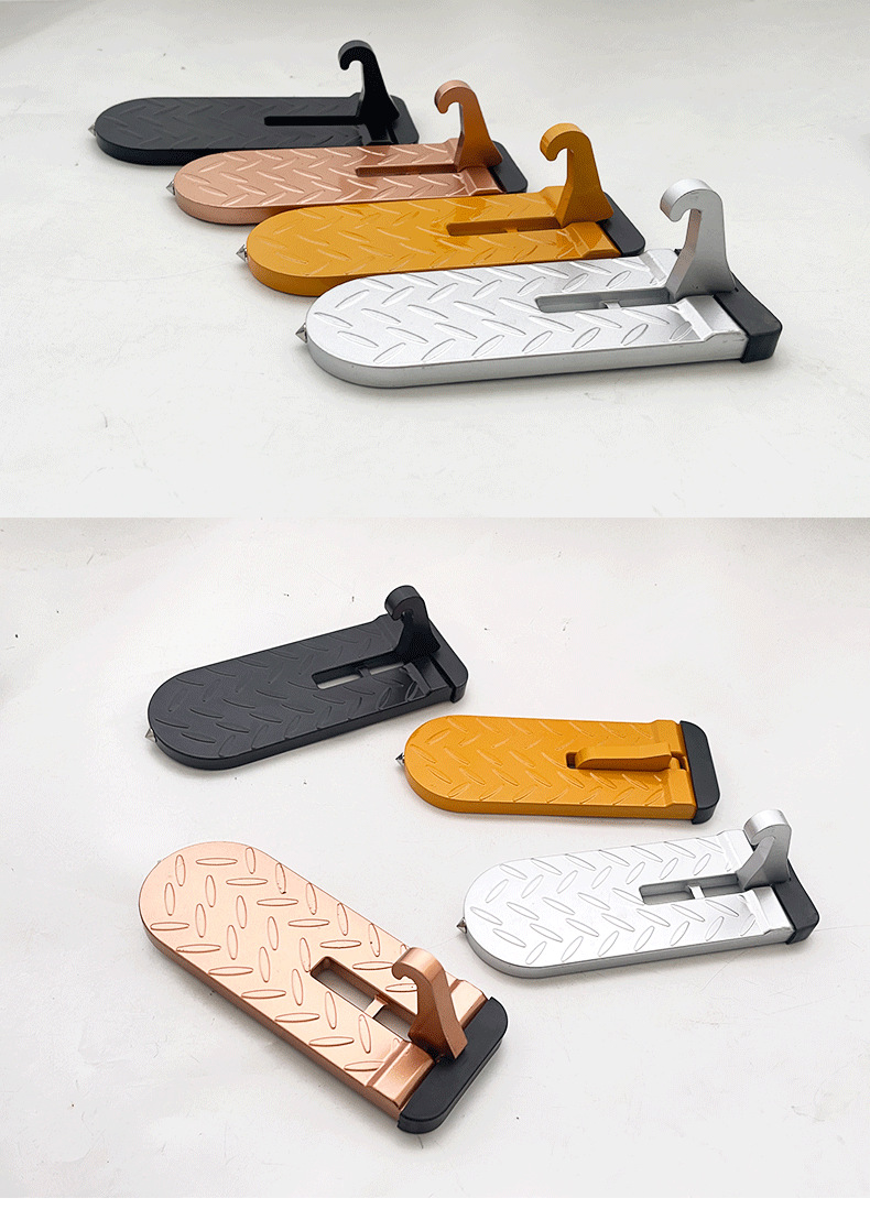 Car Foot Pedals, Snow Removal and Climbing Roof Foot Pedals, Door Side Pedals with Snow Shoveling and Snow Scraping Right-Angle Extended Pedals