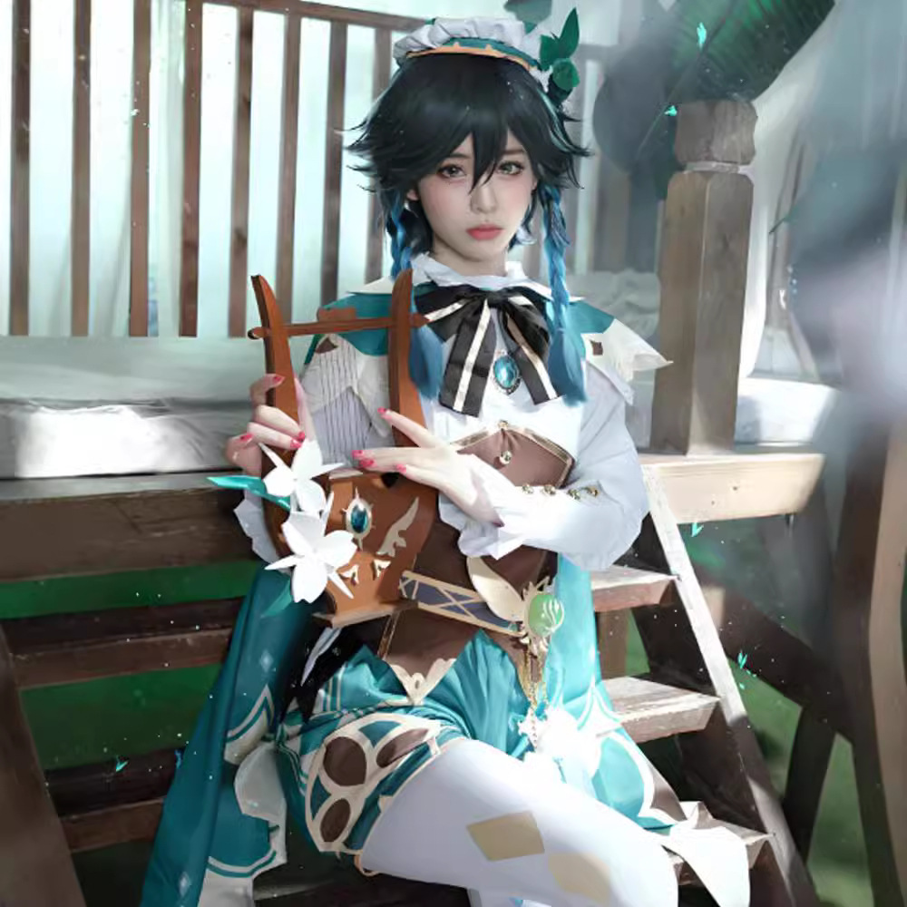 原神温迪cosplay服装风神巴巴托斯温迪正太萝莉二次元动漫服cos服