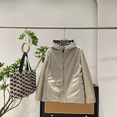 秋冬季新款双面穿驼绒服连帽681