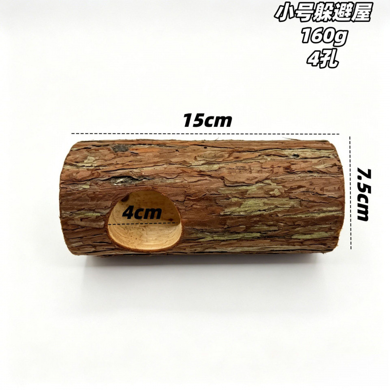 Juguetes y Escondite para Hámster de Madera Artesanal para Nido