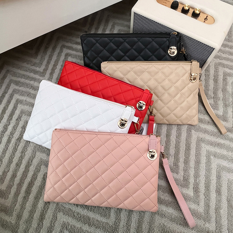 Böyük tutumlu qadın clutch çantası və kosmetika çantası