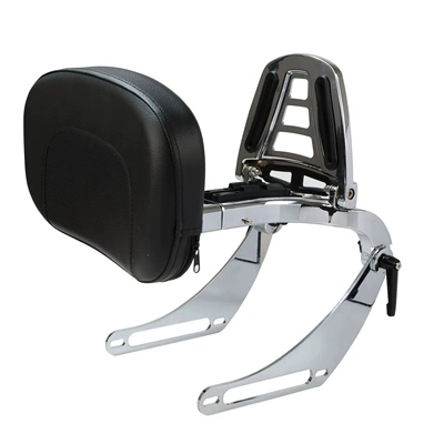 Motorcycle Accessories Folding Backrest Motorcycle cushion - electroplating