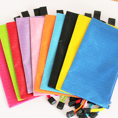 彩色帆布文件袋A4拉鏈學生用考試塑料資料袋收納袋小的裝票據保險