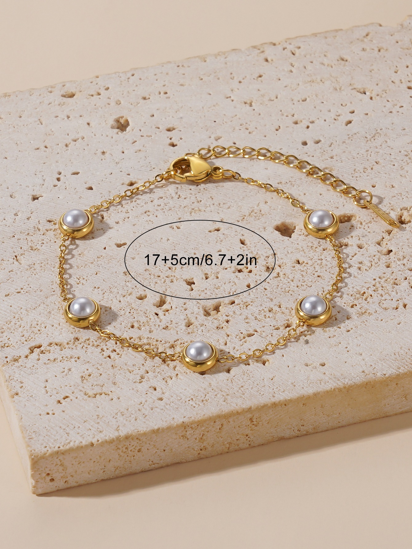 Jewelry Set Classification Jewelry Set Quantity Wholesale Jewelry Sweet Round Titanium Steel Pearl Inlay Jewelry Set