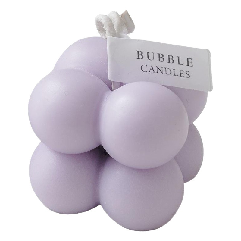 Pequeño Cubo de aromaterapia vela al por mayor regalo de cumpleaños DIY forma de burbuja vela fragancia vela traje