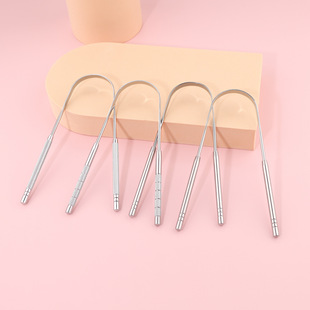 Stainless Steel U-shaped Tongue Scraper Tongue Cleaner Cleaning Oral Care Device to Remove Bad Breath Tongue Brush