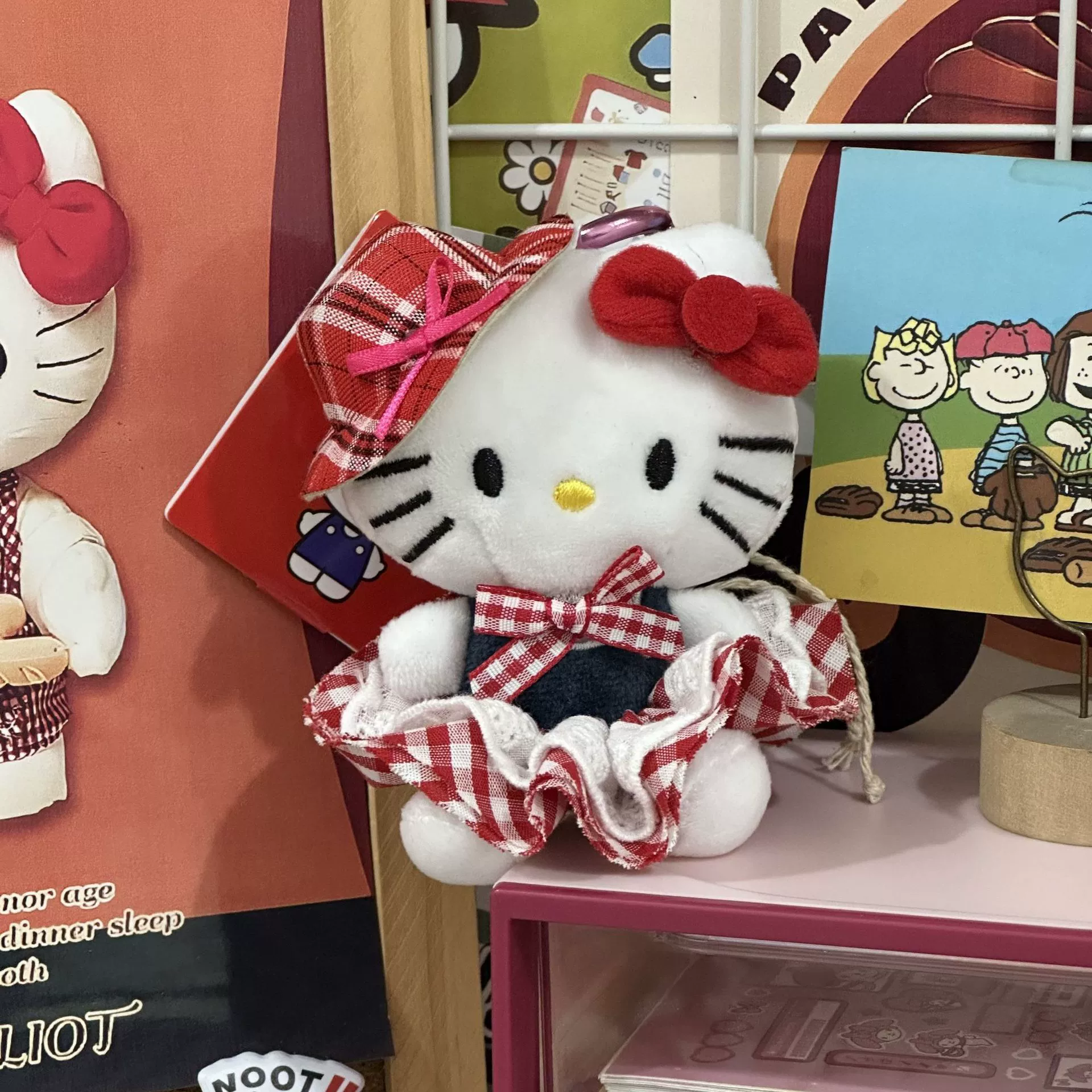 Плюшевая подвеска-брелок для ключей (Hello Kitty) симпатичная кукла, мягкая мини-плюша 10+ вариантов дизайна, подарок 0.038 кг