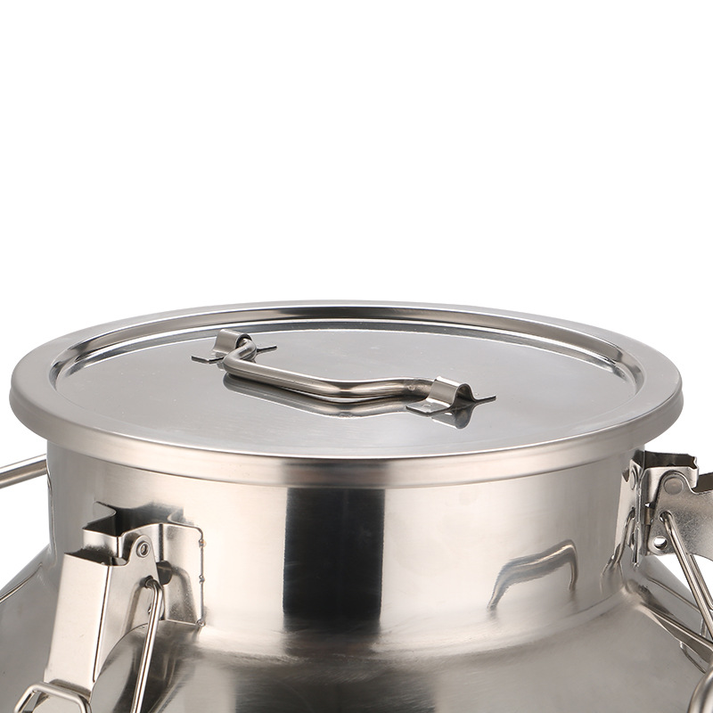 Almacenamiento de leche de acero inoxidable y barril de transporte 304 barril de aislamiento de leche 201 barril sellado barril de transporte de té barril de aceite barril de arroz