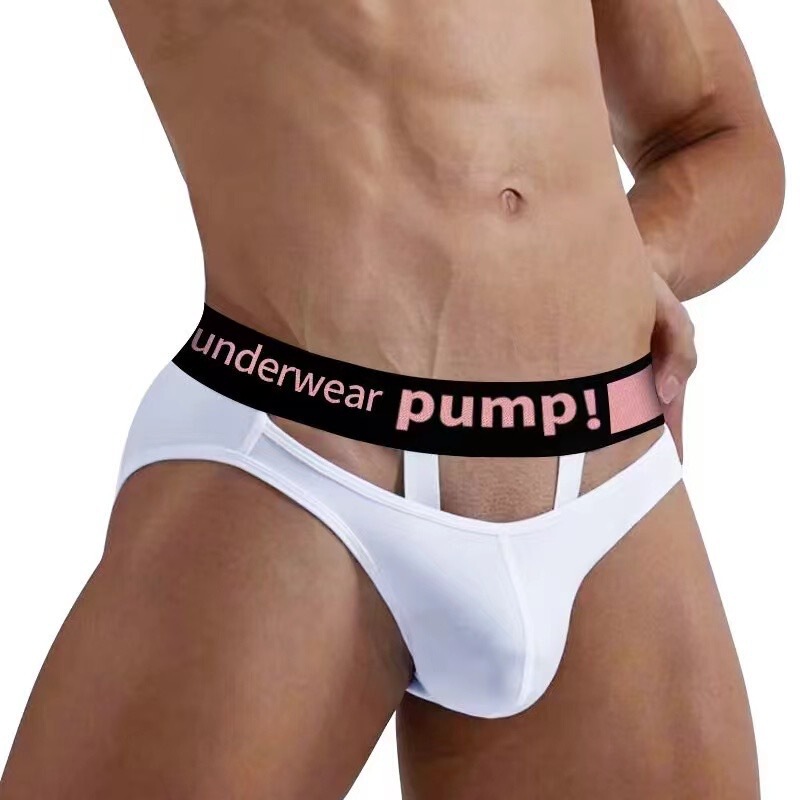 temu shein recommend large V belt men's ring briefs laser gradient briefs MP235