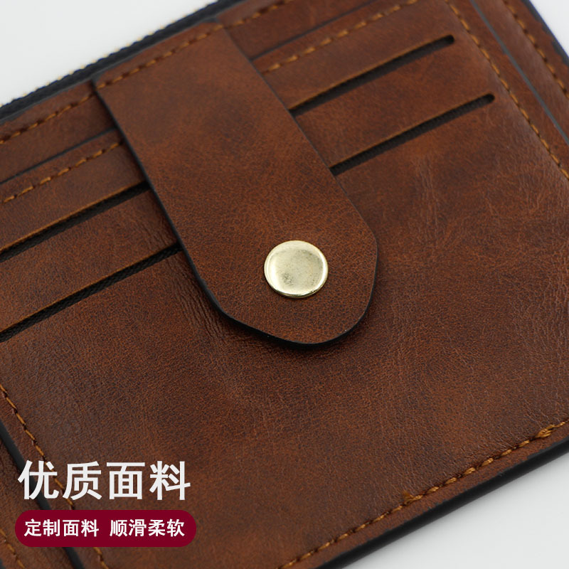 Pequeña hebilla titular de la tarjeta billetera de las mujeres corto ultrafino mini titular de la tarjeta de licencia de conducir titular de la tarjeta de crédito