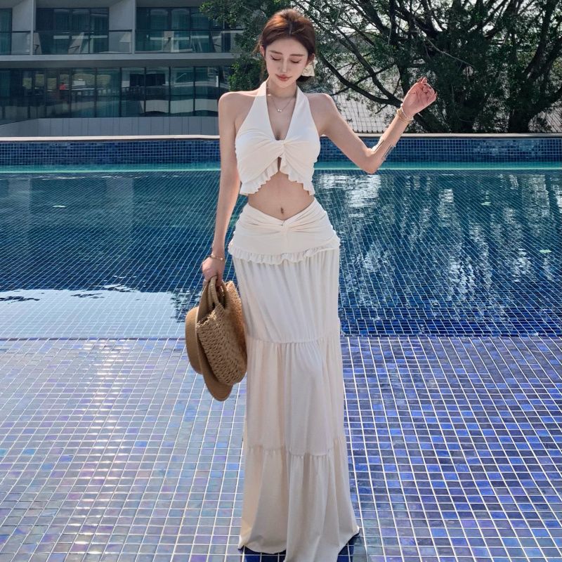Apricot three-piece set