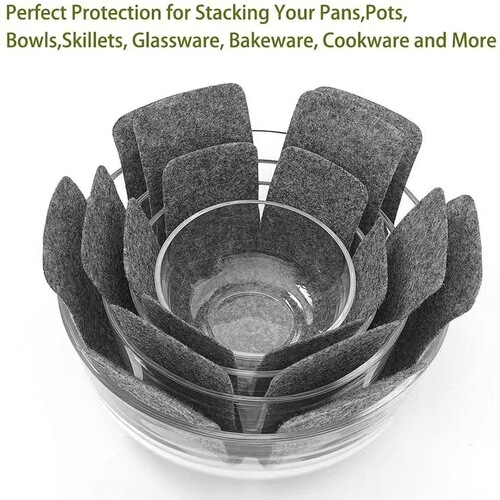 Cross-border felt pot pad hexagonal bowl plate tableware anti-slip insulation pad non-woven non-stick pot protective pad 10 pieces