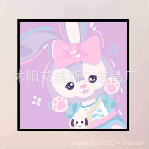DIY заполнение детской цифровой масляной живопись красивый стиль оформление Sanrio ручной заполнение цвет терапия картина производитель оптом