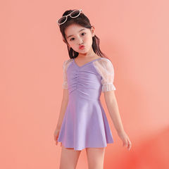 Children's swimsuit for girls, small, medium, and large, baby swimming suit, 2023 summer new style, one-piece swimsuit, cute baby swimming equipment