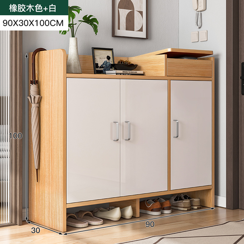 [특별 제공] 90*30*100CM 고무 나무 색상 + 흰색 조립