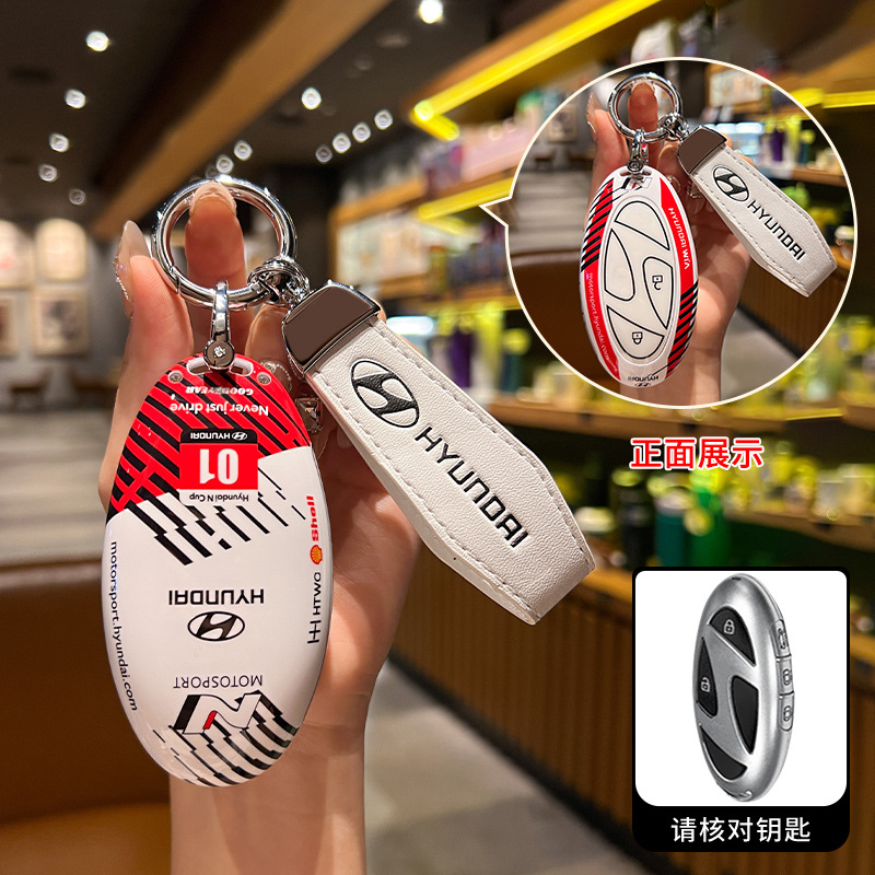 E 모델 5버튼 화이트 및 화이트 모던 라벨 가죽 로프 버클