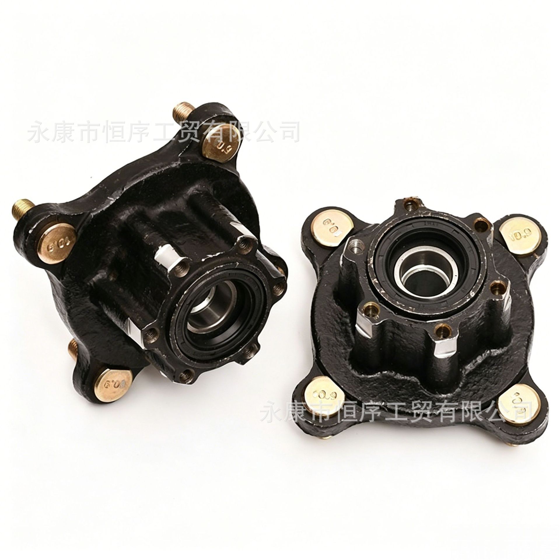 Atv Motorcycle Three-Wheeled Electric Kart Modification Parts Beach Vehicle Front Disc Brake Steering Knuckle 110mm Flange Mount