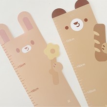 ins风防水卡通印花家居儿童身高尺简约创意装饰宝宝拍照道具墙贴