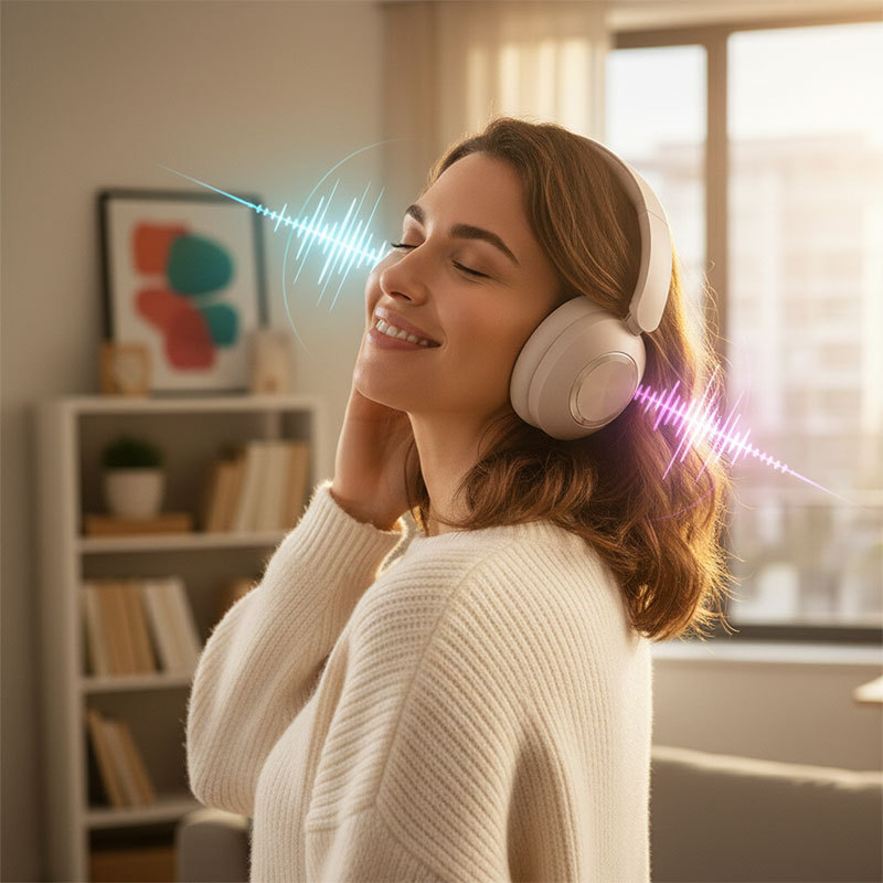 2026 nuevo auriculares privados ANC activa reducción de ruido de larga duración alta calidad de sonido fabricantes de auriculares Bluetooth
