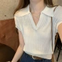 翻领半袖夏季显瘦上衣
