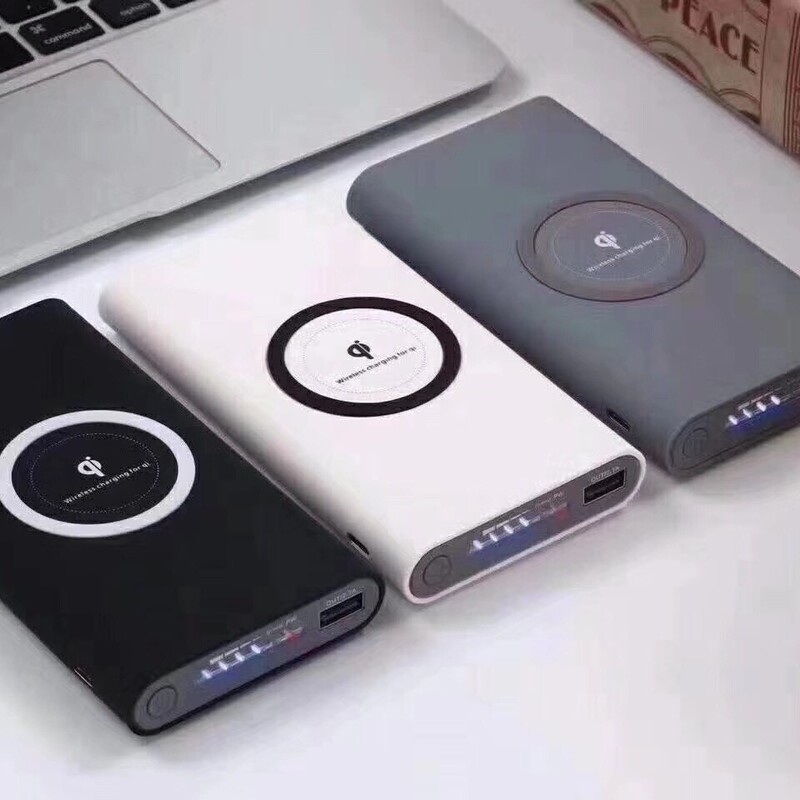 Qi wireless charging treasure nesting polymer large capacity thin wireless mobile power shell semi-finished product customization