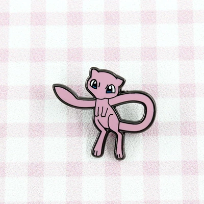 Pink Elf Brooch Cartoon Anime Peripheral Pokemon Pink Cute Badge Accessories (Yaxa sancaqları) - black-d16-04-d06b-78-1-2