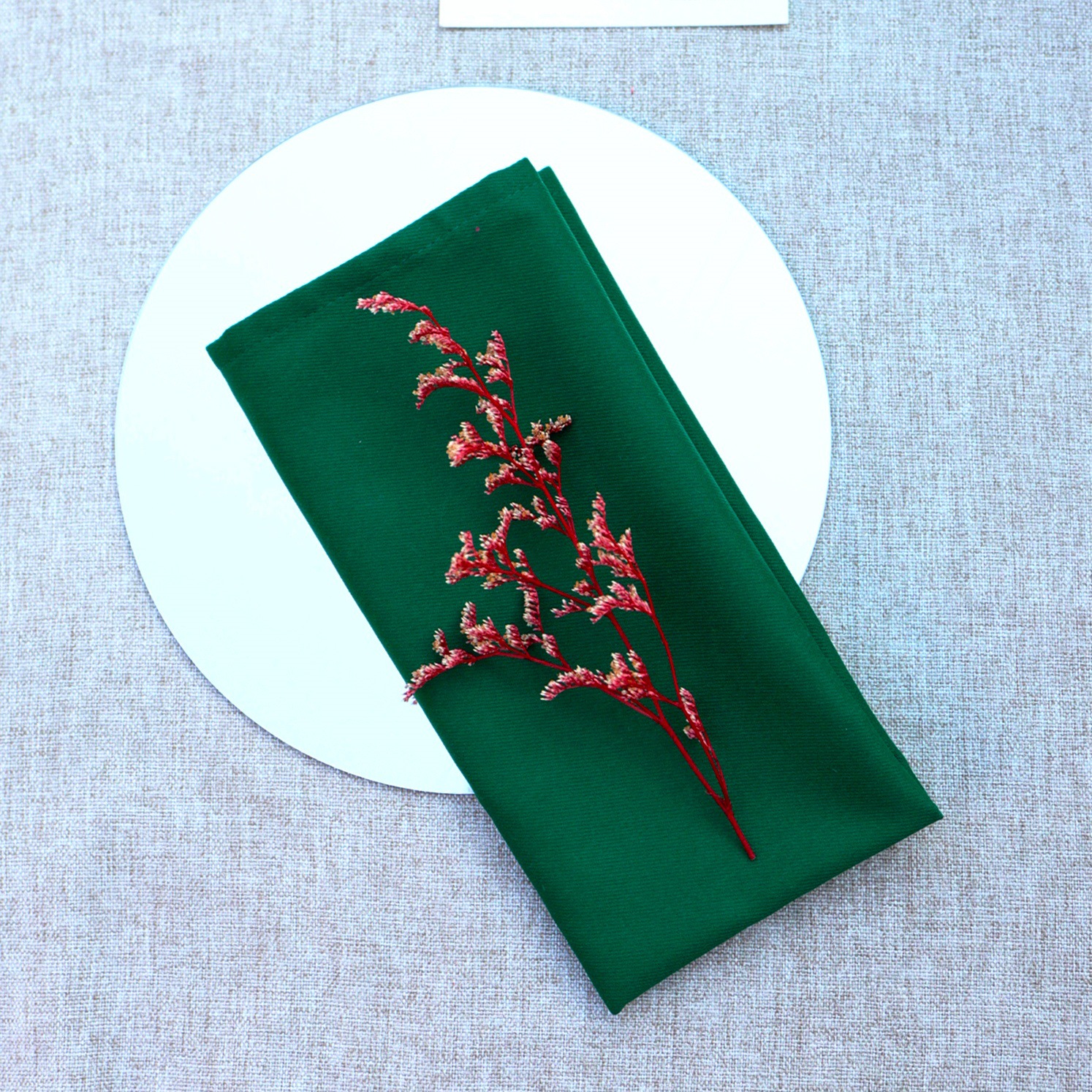 Servillas algodón poliéster servillas cuadradas hotel de boda transfronterizas decoración de mesa de comedor occidental almohadilla de Navidad servillas