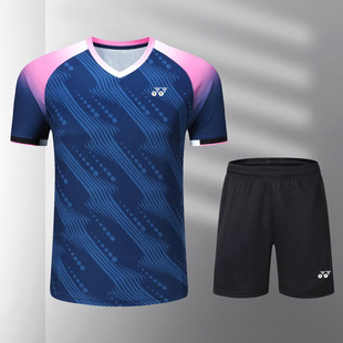 Yy Badminton Clothing Men's and Women's Suits Tennis Quick-Drying Sweat-Absorbent Breathable Competition Clothing Training Competition Sportswear Group Purchase