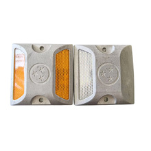 定制道钉夜间指示灯反光路面警示灯轮廓标隧道标志牌铝制高速