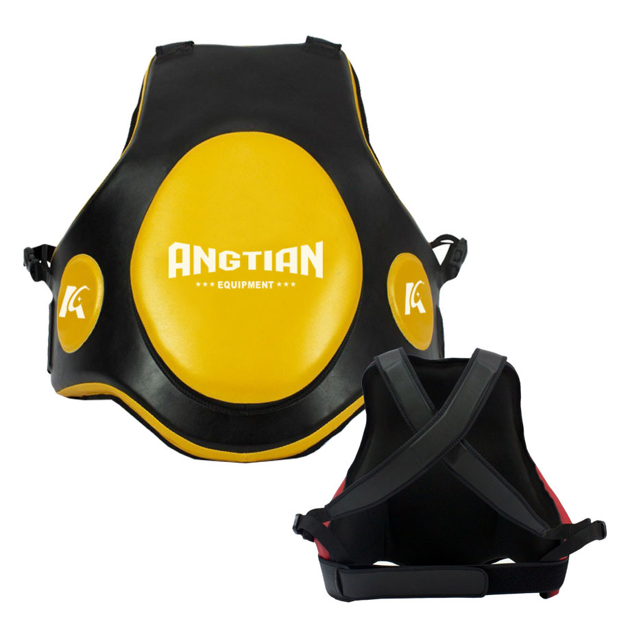 Fábrica Angtian personalizada boxeo protector de pecho de entrenamiento de lucha protector de pecho de entrenamiento de lucha de boxeo thai