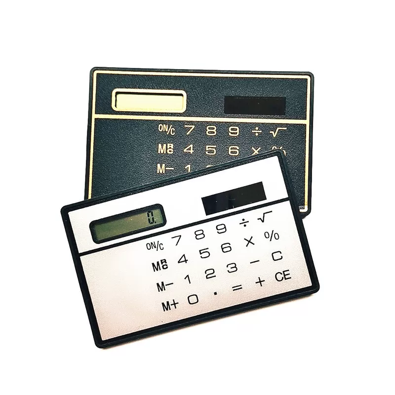 Card thin calculator computer portable solar calculator learning office supplies