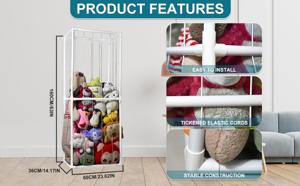 Plush Toy Storage Organizer Shelf