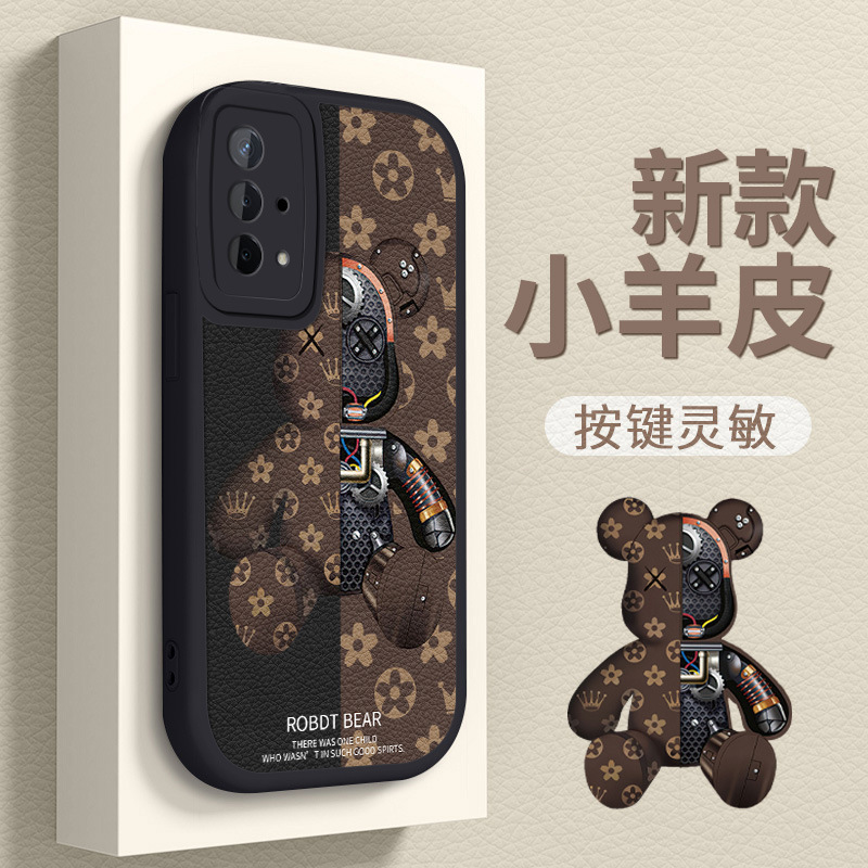 Applicable to oppoa96 mobile phone case a97 violent bear a93 new a72 all-inclusive a55 drop-resistant a11 silicone protective case