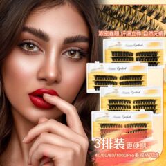 稻草人睫毛DIY Lash extension欧美跨境ресницы俄罗斯睫毛