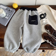 木野冬季加绒卫裤男女童韩版百搭加厚休闲裤湖州织里童装儿童长裤