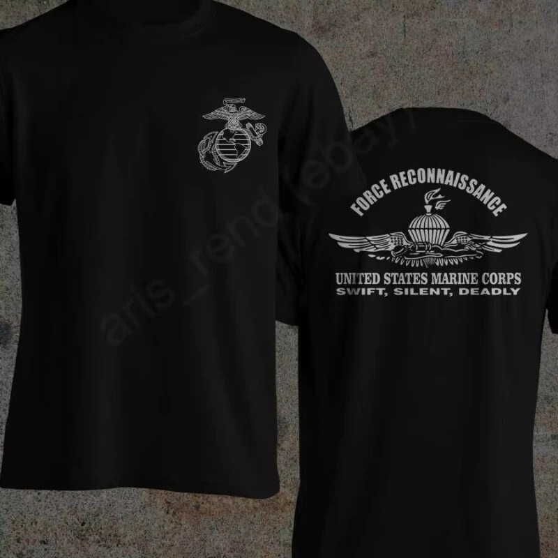 Us Marine Corps New 100% Cotton Short-Sleeved O-Neck T-Shirt Casual Men's Top
