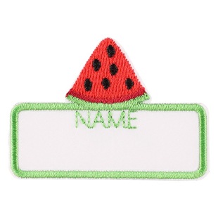 Embroidered Label Cartoon Cute Animal Name Sticker Badge Coat Hat Backpack DIY Self-adhesive Name Sticker Embroidered Cloth Sticker