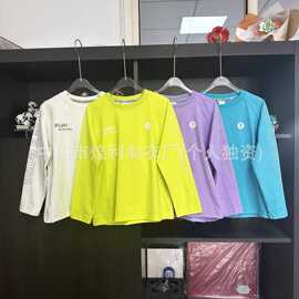 童装印花长袖T恤定制工厂专业定做儿童上衣来图定制个性印花服饰