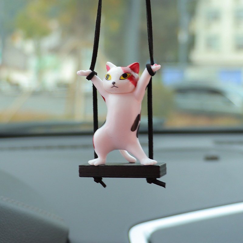 Twisted Waist Cat Car Pendant Car Interior Decoration Supplies Car Pendant Pendant Car Charms Car Supplies Batch