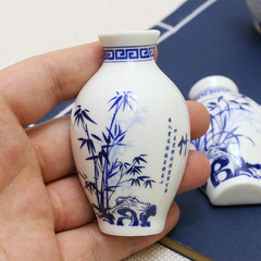 中国風花瓶磁気貼り青花磁器陶磁器冷蔵庫貼りホームデコレーションビジネス外事海外プチギフト